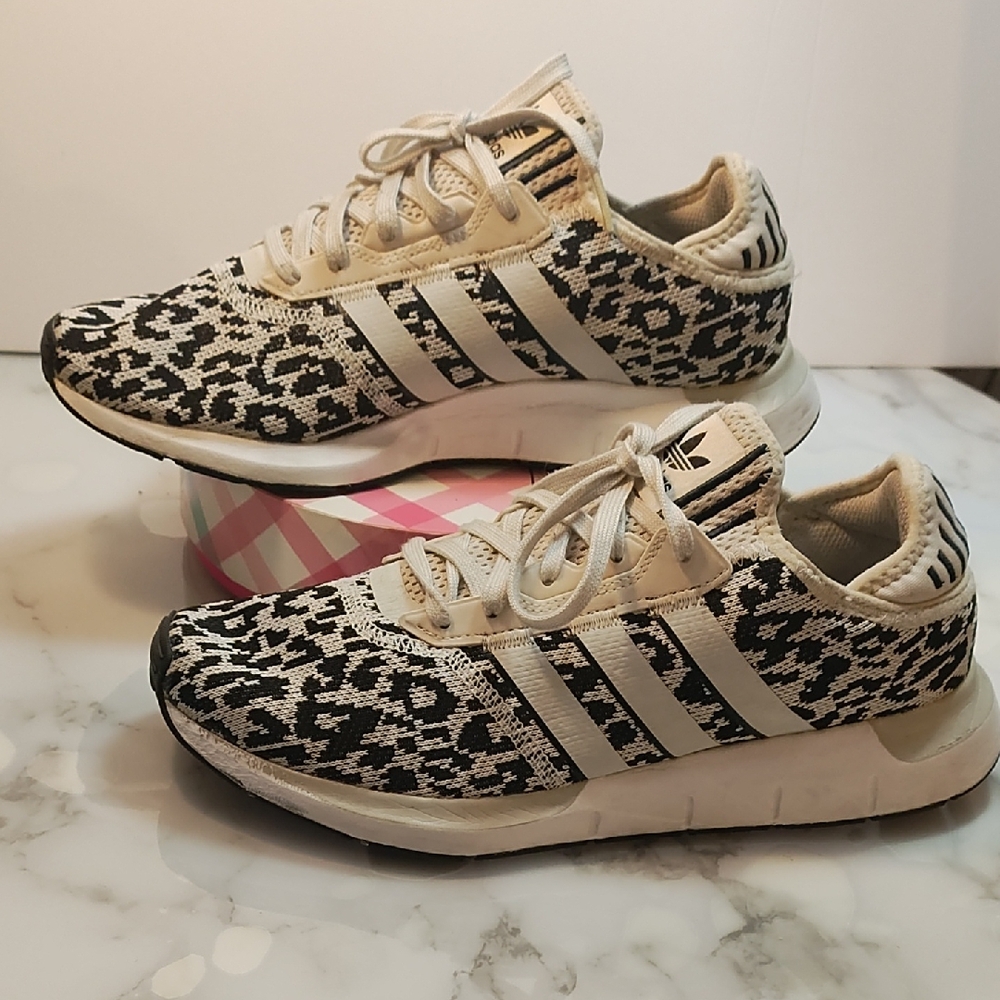 adidas Women's Black and White Sneakers